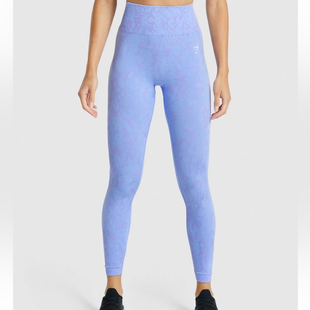 GymShark purple and blue leggings 
ADAPT ANIMAL SEAMLESS size small high waisted